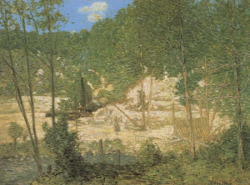 Alden J Weir Buiding a Dam,Shetucket china oil painting image
